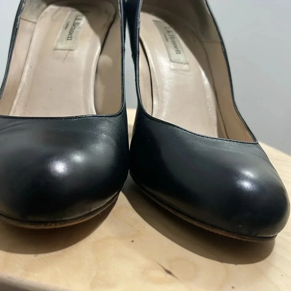L.K. Bennett Shilo Leather Pumps Stilettos size 6.5 (37 EU) High Heeled Elegance - Picture 7 of 8